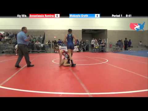 FILA Cadet 49 kg / 108 lbs. - Annastassia Ramirez vs. Makayla Groth