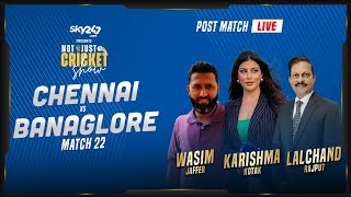 Indian T20 League: Match 22: Chennai vs Bangalore - Post-Match Live Show Not Just Cricket