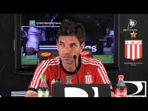 Pellegrino: "Trataremos de incomodarlos". Estudiantes. Copa Sudamericana. FPT.