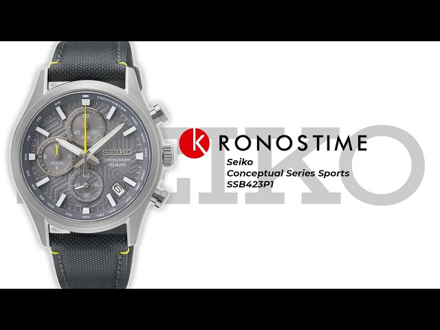 ساعة سيكو كونسبشوال كرونوغراف كوارتز رجالية - SSB4...