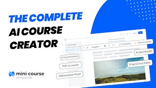The Complete AI Course Creator | Mini Course Generator | 2025