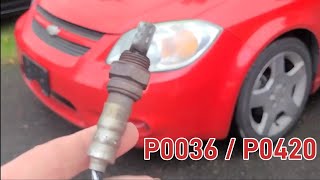 P0036 / P0420 oxygen sensor diagnose and repair for Chevy Cobalt SS