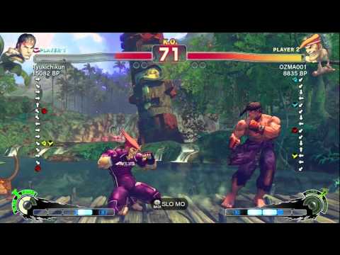 Ryukichikun [Ryu] vs OZMA001 [Adon] SSF4 Japanese Online Ranked Matches - TRUE-HD