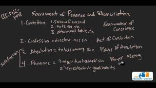 The Sacrament of Penance and Reconciliation