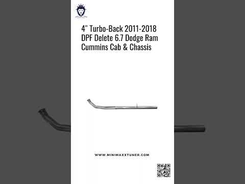 Thumbnail for 4″ Turbo-Back 2011-2018 DPF Delete 6.7 Dodge Ram Cummins Cab & Chassis by Dodge
