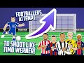 😂Footballers Attempt to shoot like TIMO WERNER!😂Feat Ronaldo Messi Neymar Haaland+more(Frontmen 2.6)