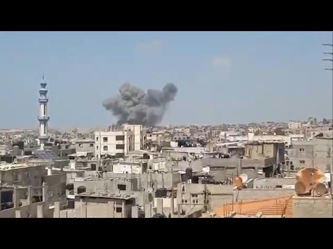 Smoke rises over Rafah after Israeli strike | AFP