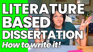 Literature based dissertation - How to structure it and ensure it