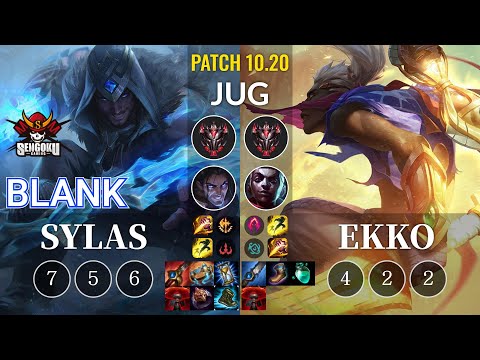 SG Blank Sylas vs Ekko Jungle - KR Patch 10.20