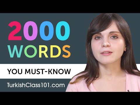 2000 Words Every Turkish Beginner Must Know