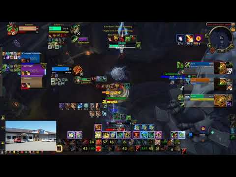 WoW BFA season 4 pvp arena 2.9k xp arms warrior pov 2700-2800 mmr war/dh/rsham