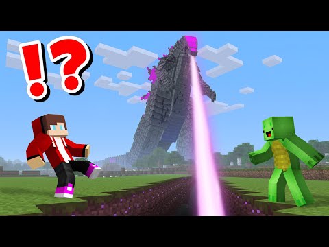 JJ and Mikey vs Giant GODZILLA CHALLENGE in Minecraft / Maizen Minecraft