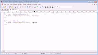 jQuery Tutorial - 16 - Text selector