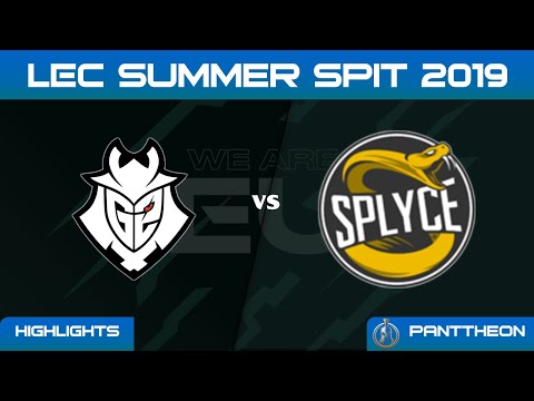 [G2 vs SPY] Highlights LEC Summer 2019  G2 Esports vs Splyce LEC Highlights