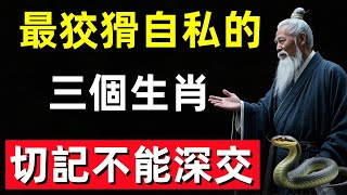 千萬要小心！這三個生肖最狡猾自私，切記不能深交，不然吃虧的是妳自己！#修行思維 #修行 #福報 #禪 #道德經 #覺醒 #開悟 #禅修
