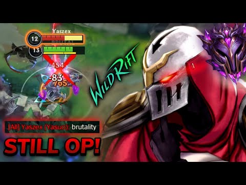 Riot Nerf Zed? still VERY OP with this Build! Top Server Zed Full Gameplay - Wild Rift