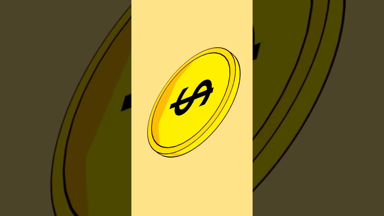 Dollar Coin Animation | 🤯 Blender 3d. #shorts #animation #art #cartoon