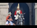 A lovely moment a kid makes the kings guard smile #horseguardsparade
