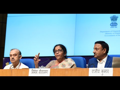 LIVE: Press Conference by Union Finance Minister Nirmala Sitharaman LIVE: Press Conference by Union Finance Minister Nirmala Sitharaman