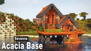Minecraft: How to build an Acacia Base | Easy Tutorial