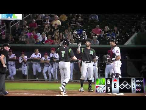 Dayton Dragons' Jack Rogers hits first pro home run vs. Lansing, 8/13/21