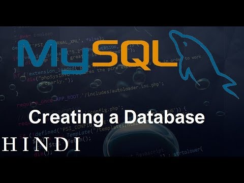 MySQL Database Tutorial 2 Creating a Database हिन्दी