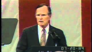 George H.W. Bush Announces the Space Exploration Initiative, July 20, 1989
