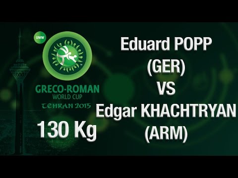 7th-8th : 130 kg - E. POPP (GER) vs E. KHACHATRYA (ARM) - Tehran 2015
