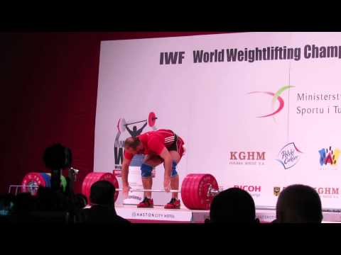 Ruslan Nurudinov snatch and c&j in WWC 2013 Poland
