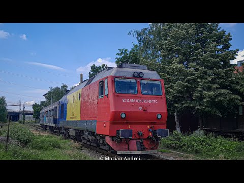 GM 1132, a depoului Iasi, părăsind gara CFR Socola cu R 1062 (20.06.2023)