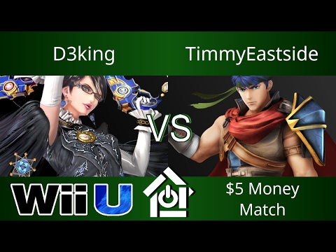 Typo House Macon 5/23/17 - D3king (Bayonetta) vs TimmyEastside (Ike) - Smash 4 $5 Money Match