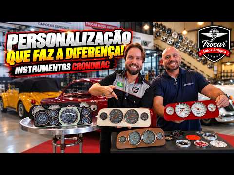 INCRÍVEL!😱PAINEL PERSONALIZADO para FUSCA! Conheça a linha de instrumentos customizáveis da CRONOMAC