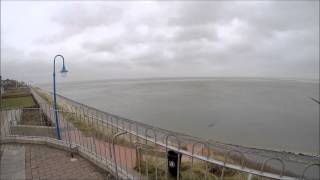 preview picture of video 'Sturmtief Niklas auf Nordseeinsel Amrum - Wittdün'