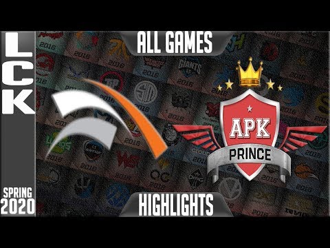 HLE vs APK Highlights ALL GAMES | LCK Spring 2020 W5D1 | Hanwha Life Esports vs APK Prince