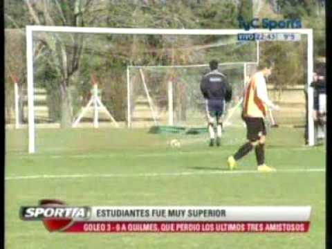 Amistoso Estudiantes 3 - Quilmes 0  www.radiofmq.com
