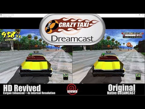 Crazy Taxi Flycast Esrgan + Gigapixel