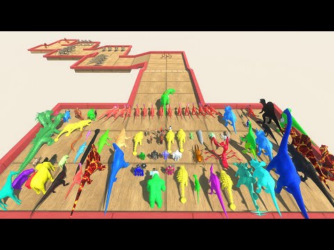 Colors Animals Race Obstacle Small Land Mines #3 - Animal Revolt Battle Simulator