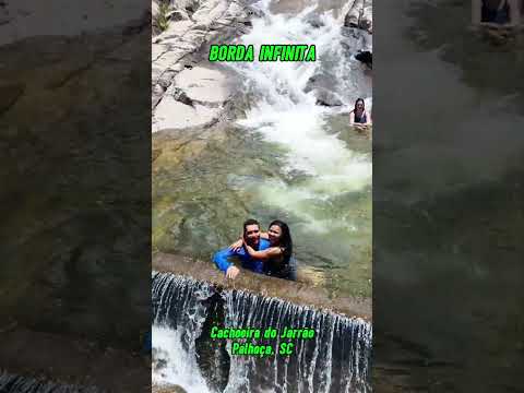 BORDA INFINITA NA CACHOEIRA DO JARRÃO, Palhoça, Santa Catarina #cachoeira
