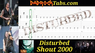 Shout 2000 - Disturbed - Guitar + Bass TABS Lesson 