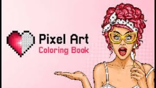 My favorite drawings in pixel art coloring book.