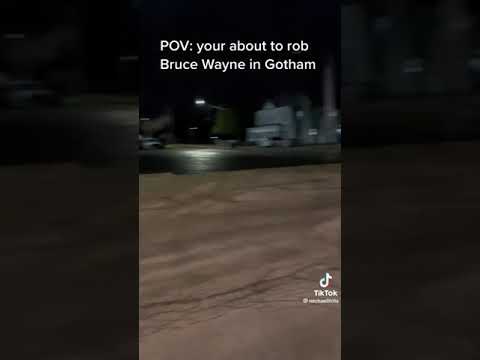 pov: you try to rob bruce wayne in gotham