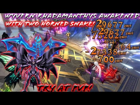 Saint Seiya: Awakening (KOTZ) - Wyvern Rhadamanthys with Two Horned Snake Legend Cosmo! Try at PvP!