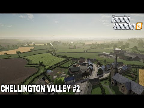 Baling, plowing, sowing in 5 new fields FS19 Chellington Valley Timelapse #2 Farming Simulator 19