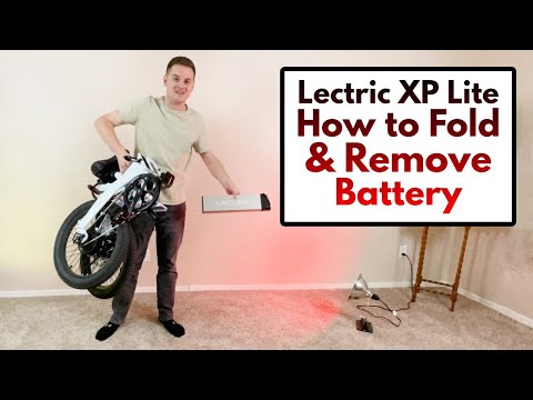 Lectric XP Lite - How to Fold eBike and Remove Battery!