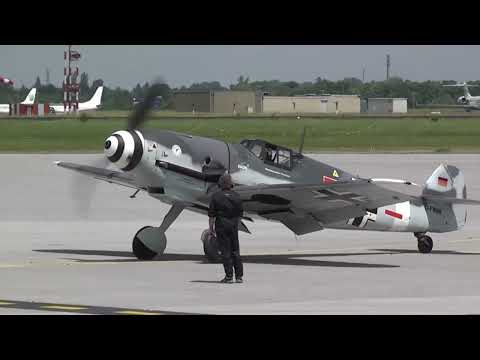 Messerschmitt Bf-109 G6 Low & Loud old flys again startup pilots first flight battle