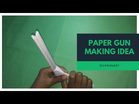How To Make Easy Paper Origami Gun Pistol Tutorial How