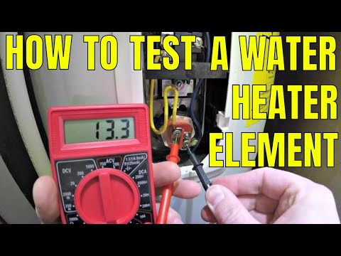 How to test a water heater element