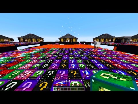 SUPER HERO LUCKY BLOCK BATTLE! (Deadpool, Spiderman and Batman!) - Minecraft Mod Battle