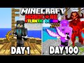 I Survived 100 Days of Hardcore Minecraft in the Atlantic Ocean.. Here's What Happened..