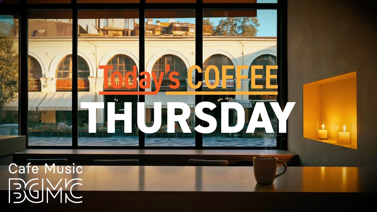 Cafe Music LIVE | Today's COFFEE THURSDAY: Soft Autumn Cafe Jazz for Work & Relaxation ☕